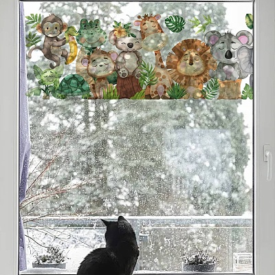 PVC Window Static Stickers AJEW-WH0385-0086-1