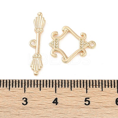 Brass Toggle Clasps KK-K391-05G-1