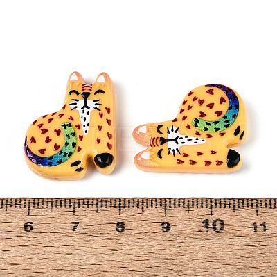 Printed Opaque Resin Beads RESI-N043-19A-1