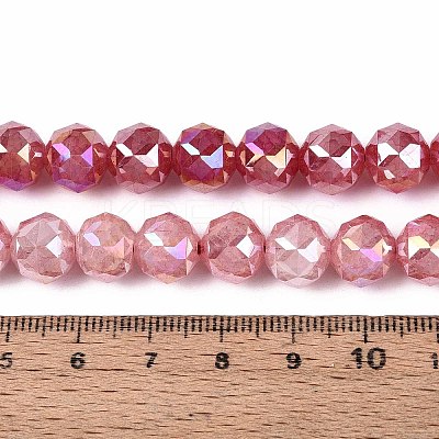 Anti-Tarnish Electroplate Glass Beads Strands GLAA-N064-10mm-09-1