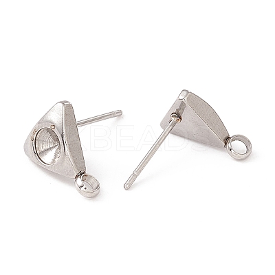 Non-Tarnish 304 Stainless Steel Stud Earring Findings LS-STAS-P308-06P-1