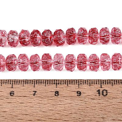 Crackle Transparent Glass Beads Strands GLAA-N068-03A-09-1