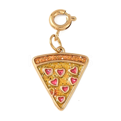 304 Stainless Steel Enamel Pendant Decorations STAS-D205-02A-G-1