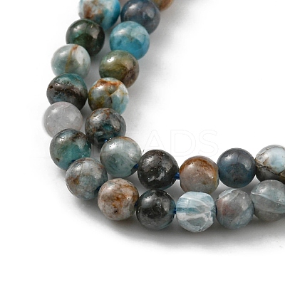 Round Natural Apatite Beads Strands G-K068-02-5mm-1