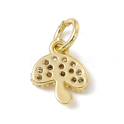 Brass Micro Pave Cubic Zirconia Charms ZIRC-F132-19G-1