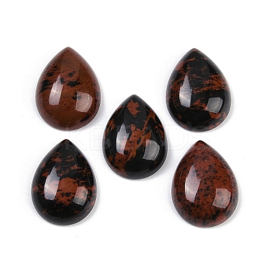 Natural Mahogany Obsidian Cabochons G-H094-01A-30-1