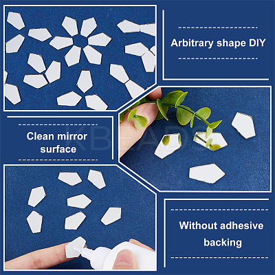 150Pcs Glass Mosaic Pieces DIY-OC0012-33D-1