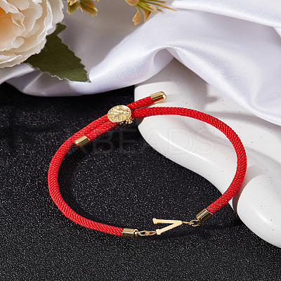 1Pc Adjustable Nylon Cord Slider Bracelets for Women BJEW-LP0001-32V-02-1