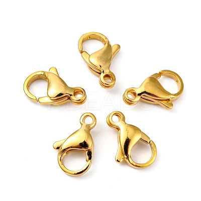 304 Stainless Steel Lobster Claw Clasps X-STAS-R050-13x8mm-02-1