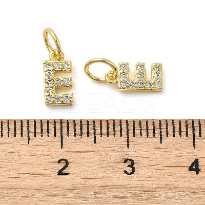 Brass Micro Pave Cubic Zirconia Pendants KK-M273-02G-E-1