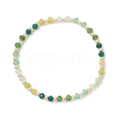 Dyed Natural Malaysia Jade & Synthetic Hematite Beaded Stretch Bracelets for Women BJEW-JB13069-03-1
