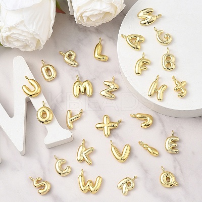 26Pcs 26 Styles Brass Pendants KK-YW0002-97-1