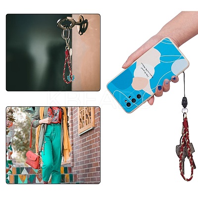 Boho Macrame Wristlet Keychain Keying KEYC-SW00004-01-1