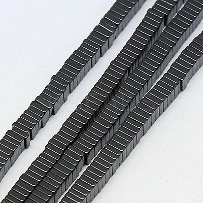 Electroplate Non-magnetic Synthetic Hematite Heishi Beads Strands X-G-J171A-3x3mm-03-1