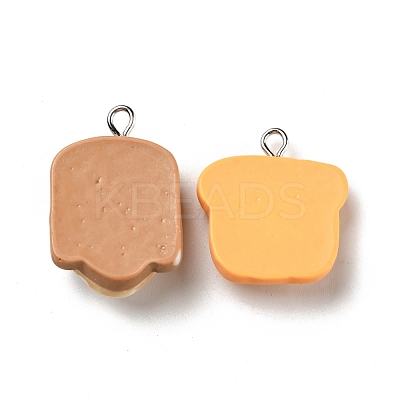 Opaque Resin Pendants RESI-G043-C02-1