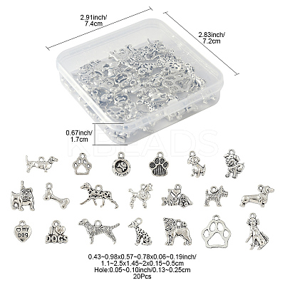 3Sets Tibetan Style Alloy Pendants FIND-FS0004-04-1