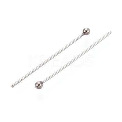 304 Stainless Steel Head Pins STAS-T065-25mm-20P-1