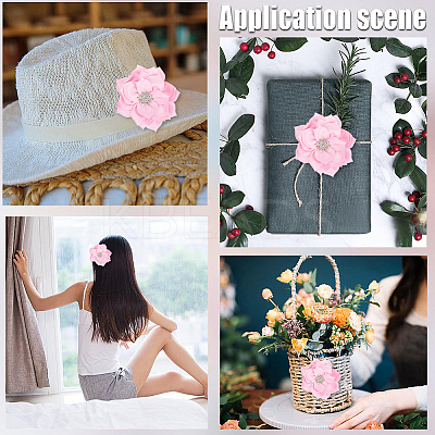 Polyester & Rhinestones Ornament Accessories DIY-WH20063-015E-1