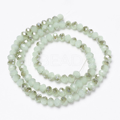 Electroplate Glass Beads Strands EGLA-A034-J4mm-E04-1