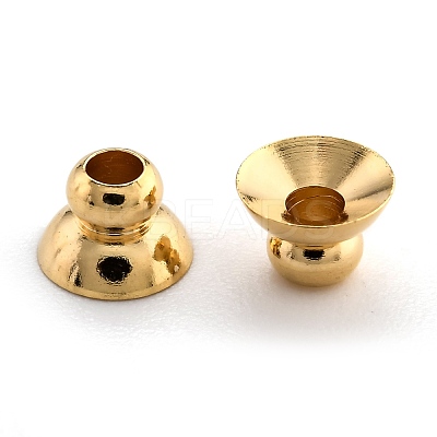 Brass Beads Caps KK-H759-35C-G-1