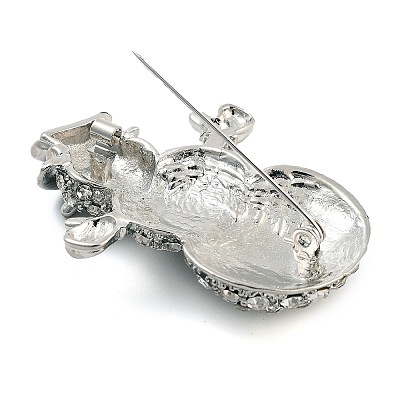 Christmas Theme Alloy Crystal Rhinestone Brooches JEWB-S022-02A-P-1