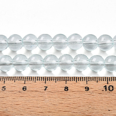 Baking Paint Transparent Glass Beads X1-DGLA-N006-8mm-07-1