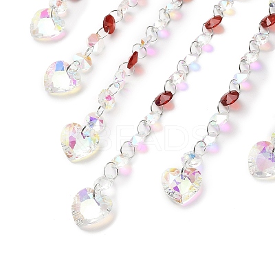 Quartz Crystal & Wood Pendant Decorations HJEW-M007-04P-1