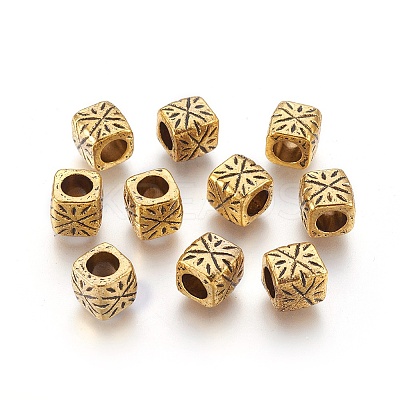 Tibetan Style Spacer Beads LS-GLF0986Y-NF-1