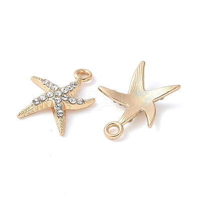 Alloy Crystal Rhinestone Pendants PALLOY-E775-16G-1