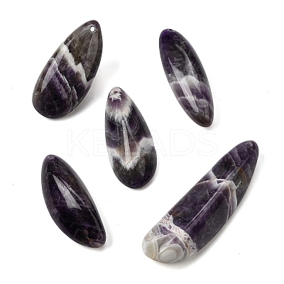 Natural Chevron Amethyst Big Pendants G-F820-08A-01-1