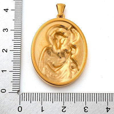 Religion Golden Tone 304 Stainless Steel Pendants LS-STAS-K289-01G-06-1