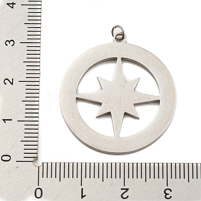 304 Stainless Steel Pendants STAS-O003-11P-1