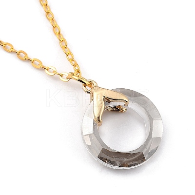 Glass Pendant Necklaces X-NJEW-JN03039-01-1