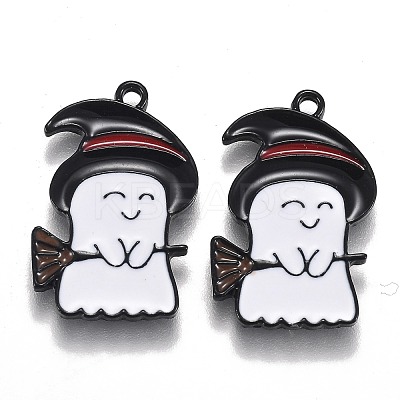 Halloween Theme Alloy Enamel Pendants ENAM-J649-03B-1