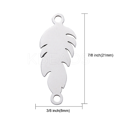 Non-Tarnish 201 Stainless Steel Stamping Blank Links Connectors STAS-T046-JA346-1-1