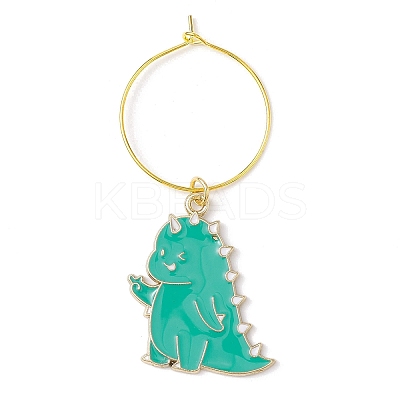 Alloy Enamel Wine Glass Charms AJEW-JO00239-1