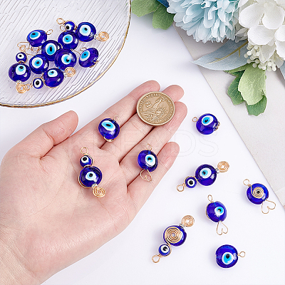 18Pcs 3 Style Handmade Lampwork Pendants FIND-AR0003-01-1