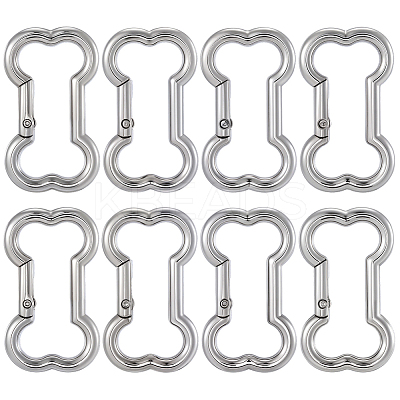 10Pcs Zinc Alloy Rock Climbing Carabiners FIND-SC0021-33-1