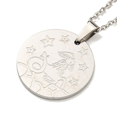 Non-Tarnish Constellation Pendant Necklaces LS-NJEW-S422-04P-10-1
