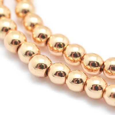 Electroplate Non-magnetic Synthetic Hematite Beads Strands G-L485-01B-LG-1