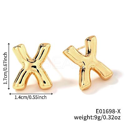 Brass Stud Earrings UV9543-24-1