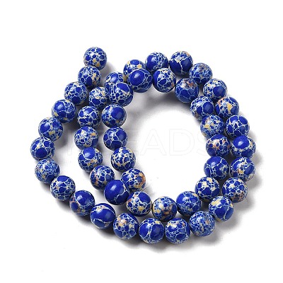 Synthetic Imperial Jasper Dyed Beads Strands G-P507-01A-07-1