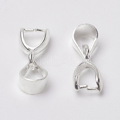 Grade AA Brass Ice Pick Pinch Bails for Pendant Making X-KK-M008-a-08S-NR-1
