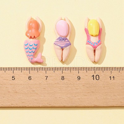 12Pcs 3 Styles Opaque Resin Cabochons CRES-FS0001-10-1