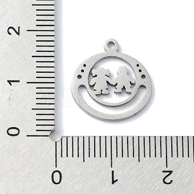 Non-Tarnish 304 Stainless Steel Pendants STAS-C097-36P-1
