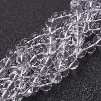 Synthetic Quartz Crystal Beads Strands GSR14mmA039-1-1