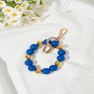 1Pc Zinc Alloy & Silicone Mobile Phone Straps HJEW-LP0002-47B-1