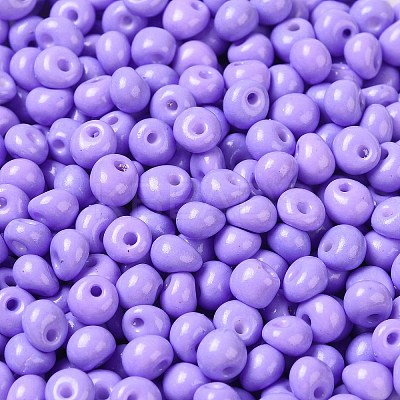 6/0 Opaque Baking Paint Glass Seed Beads X1-SEED-M012-02A-09-1