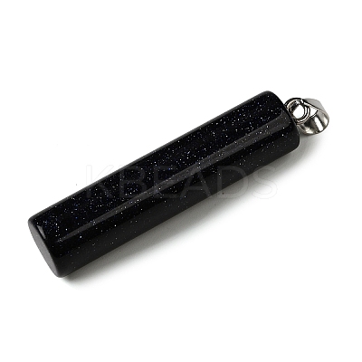 Synthetic Blue Goldstone Big Pendants G-F820-11I-1