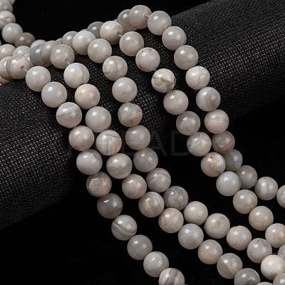 Natural White Crazy Lace Agate Bead Strands X-G-D840-55-8mm-1